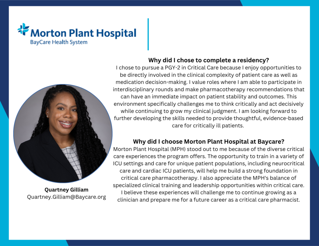 MPH Crit Care Residency Current Resident